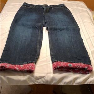 Women’s Eddie Bauer flannel lined jeans